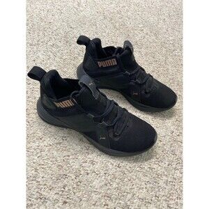 Puma Women's Contempt Demi Cross Trainer -  Black/Rose Gold Size 8